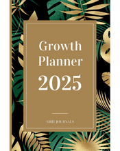 growth planner 2025 year planner journal for goals and mindfulness, 12 months and 52 weeks workbook